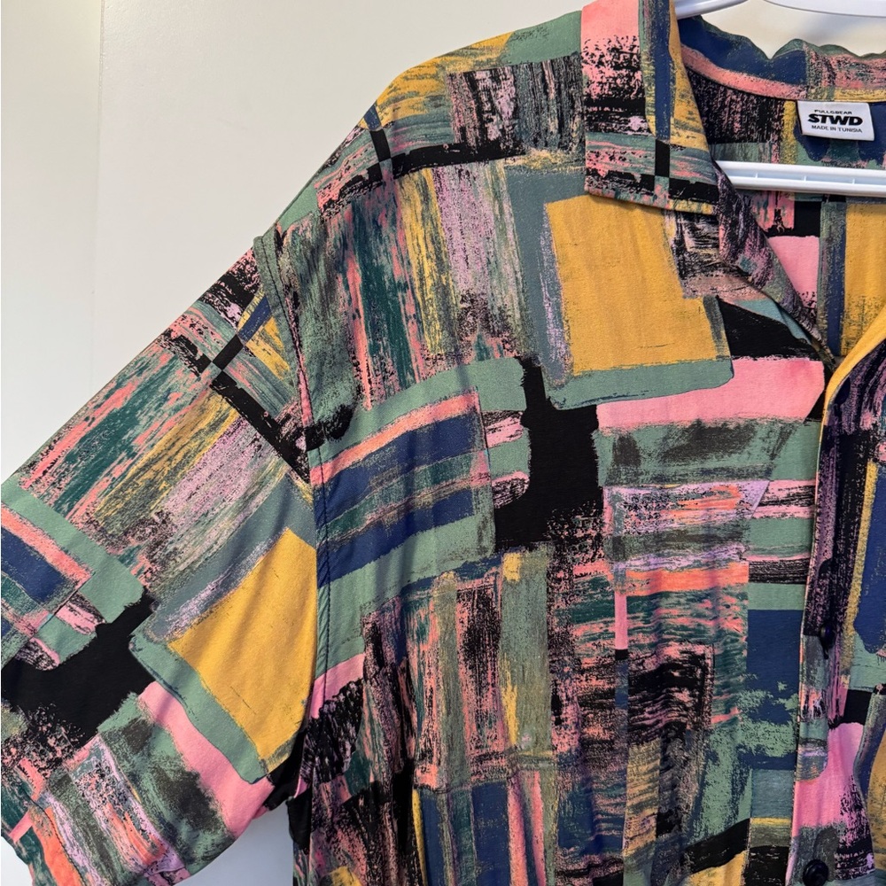 Men’s Pull & Bear Short sleeve button Shirt
